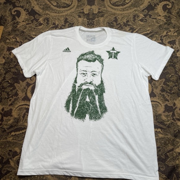 adidas Other - Portland Timbers Adidas Nat Borchers Beard White Tee Shirt Mens Size XL New E